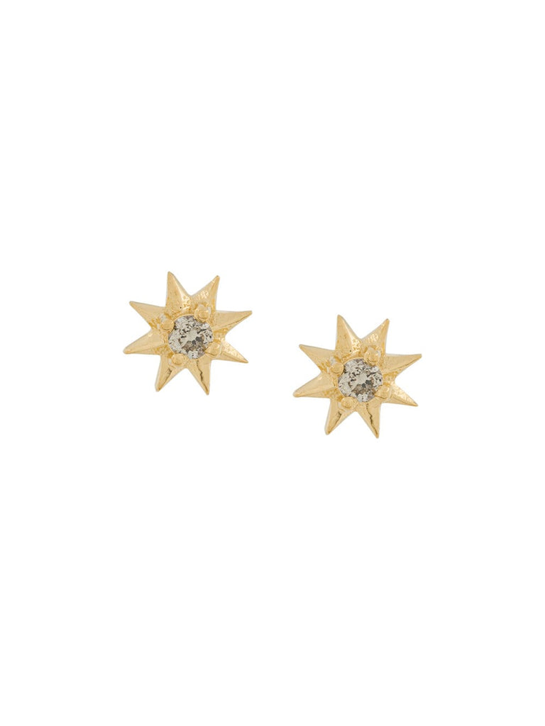 diamond shooting star stud earrings