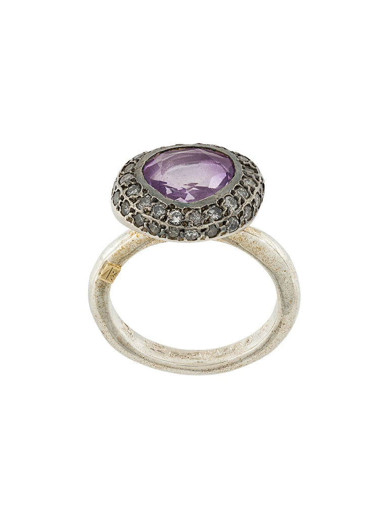 ametrine and diamond ring