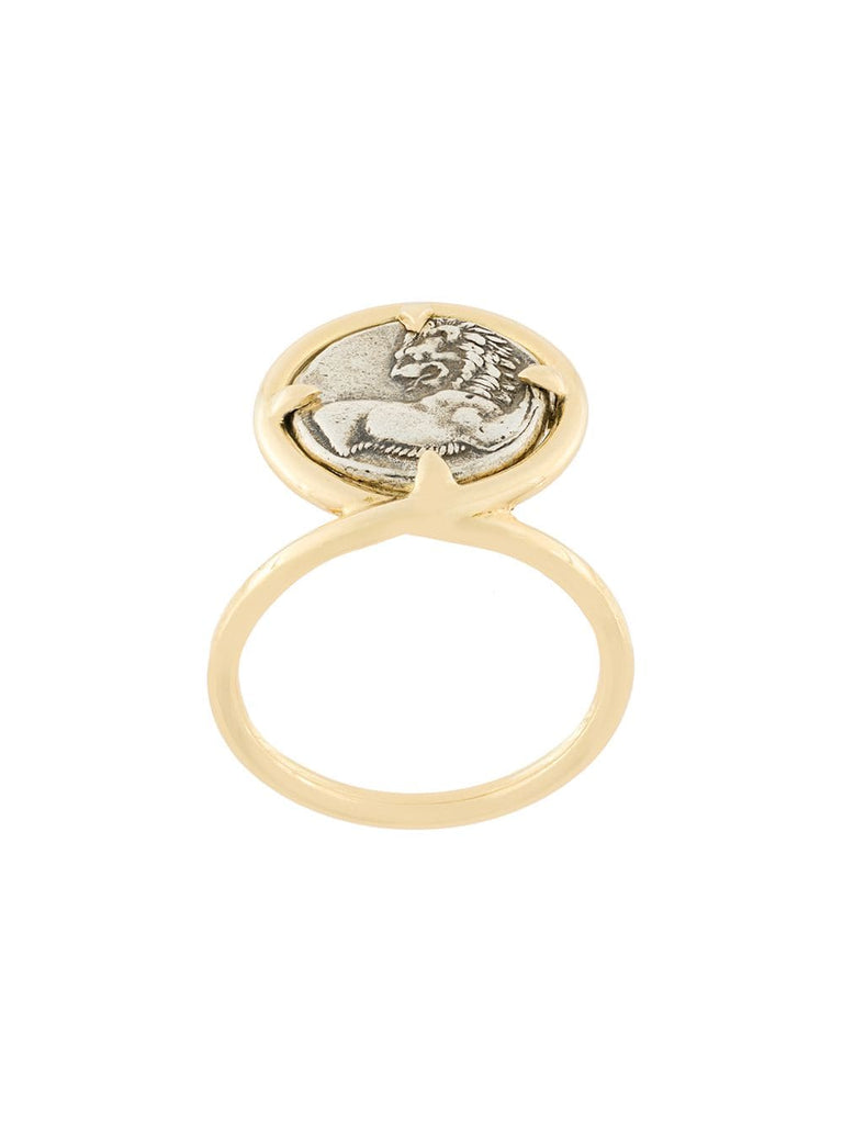 Chersonesos Lion Coin 18kt gold ring