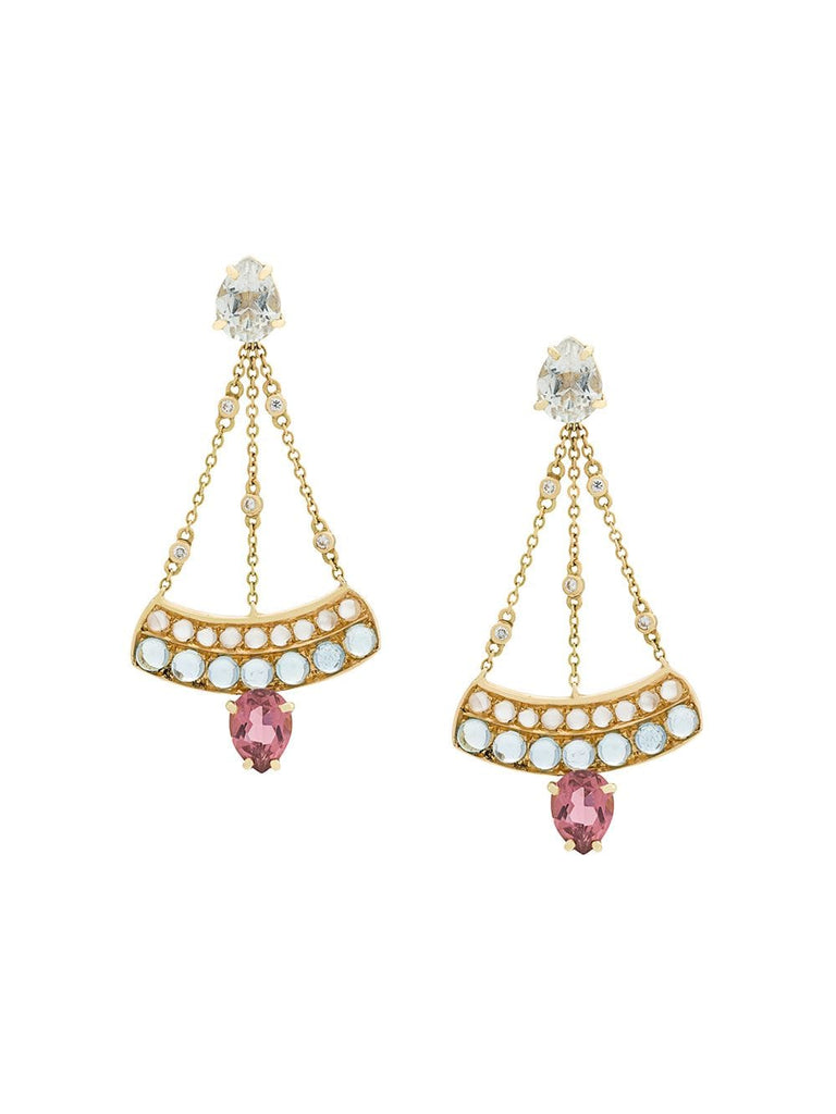 Sophia Chandelier 18kt gold earrings