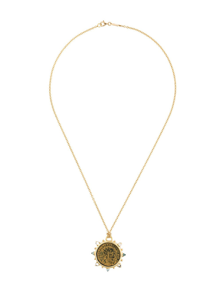 Diocletian Coin Medaliion 18kt gold necklace