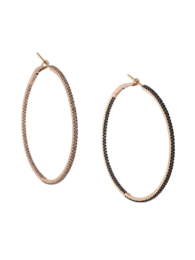 inlaid diamond hoops