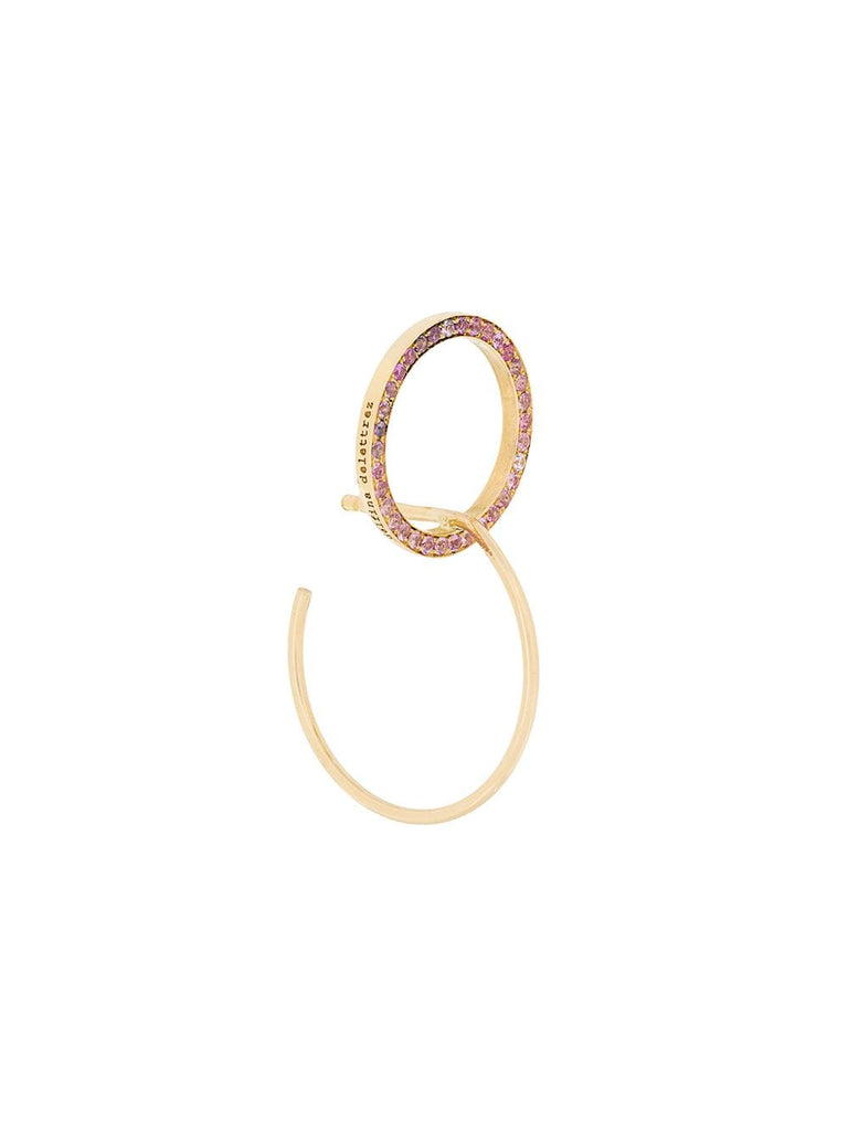 embellished hoop earrings