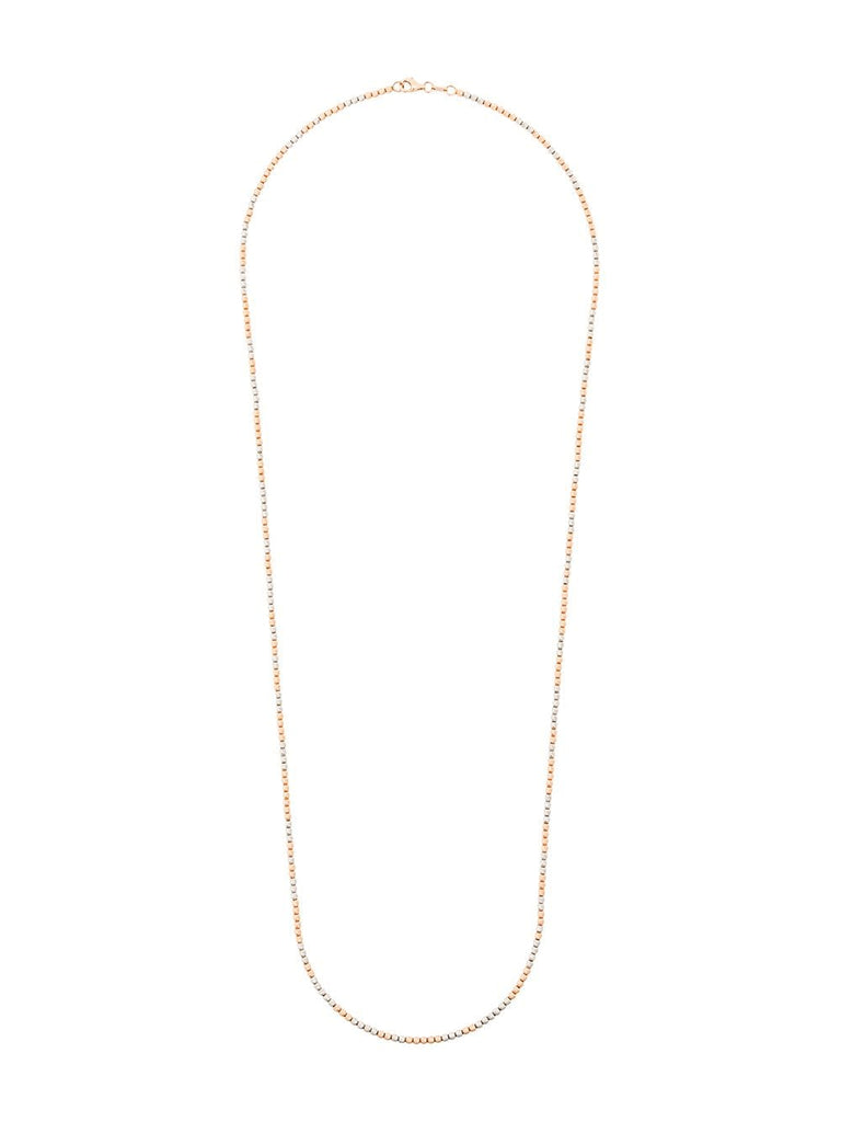 18kt rose and white gold Long Disco Ball necklace