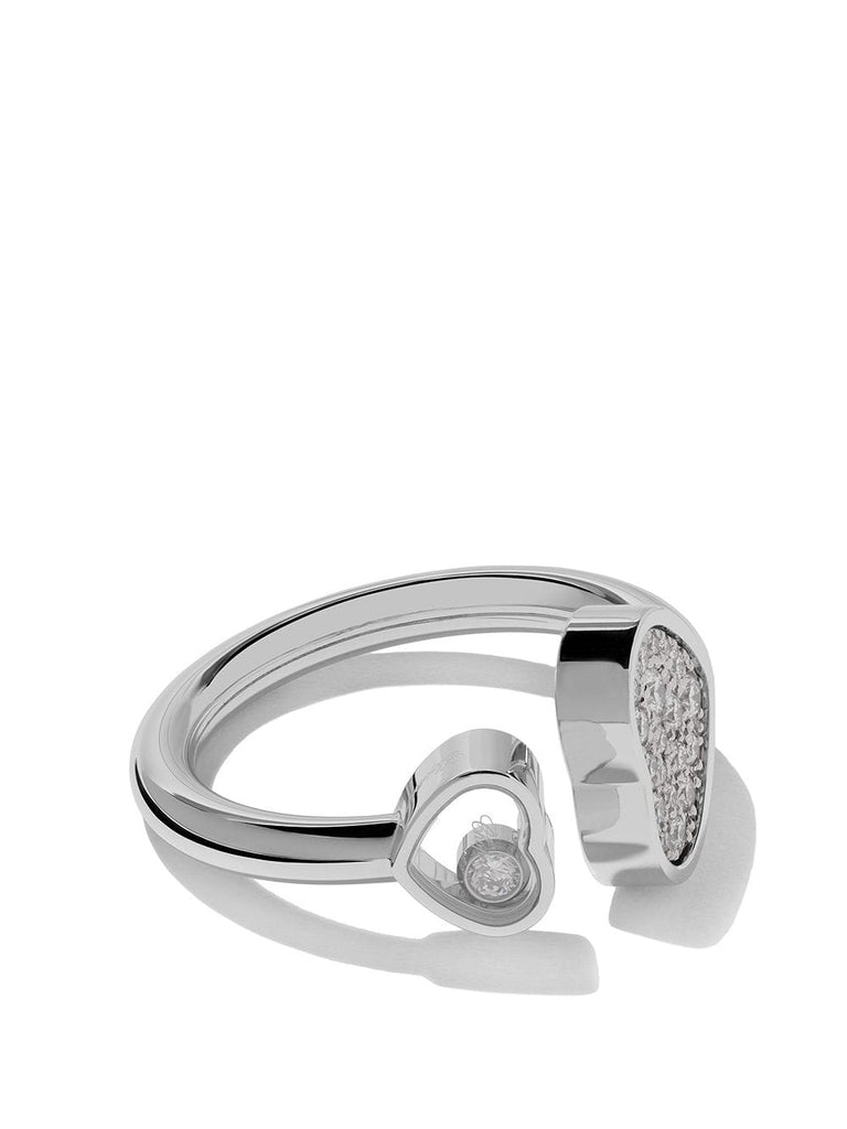 18kt white gold Happy Hearts diamond ring