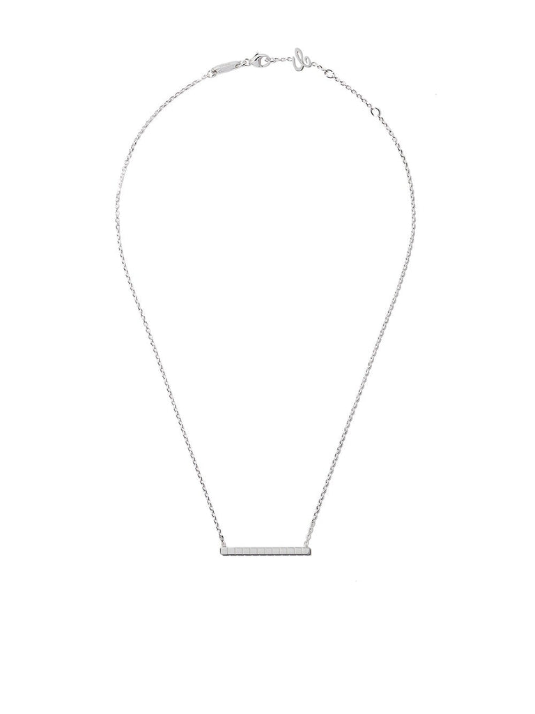 18kt white gold Ice Cube Pure necklace