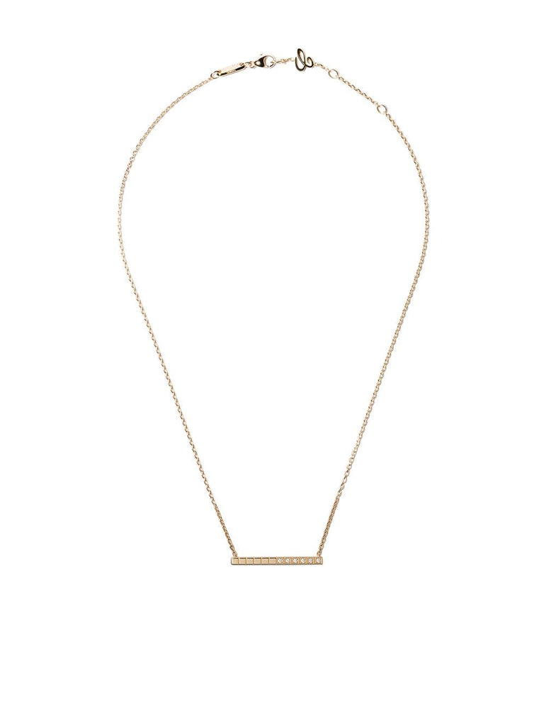 18kt yellow gold Ice Cube Pure diamond necklace