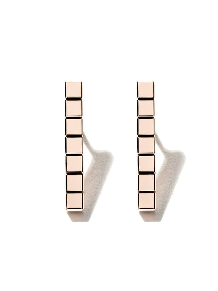 18kt rose gold Ice Cube Pure earrings