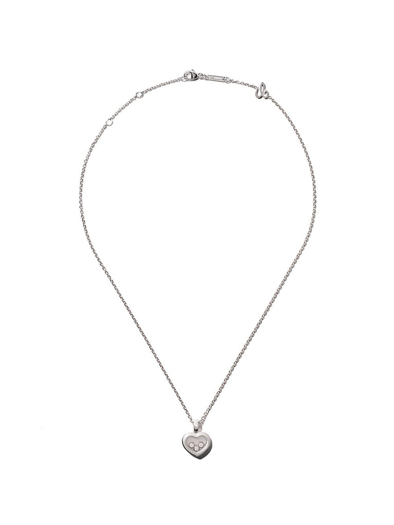 18kt white gold Happy Diamonds Icons pendant necklace