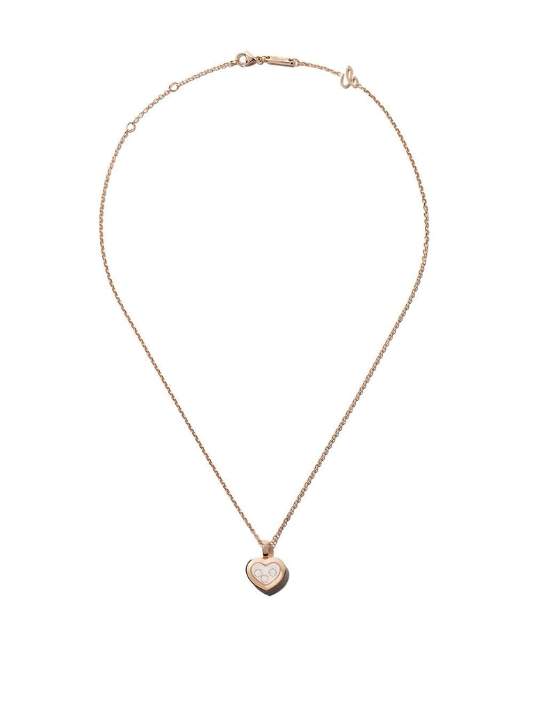 18kt rose gold Happy Diamonds Icons pendant necklace