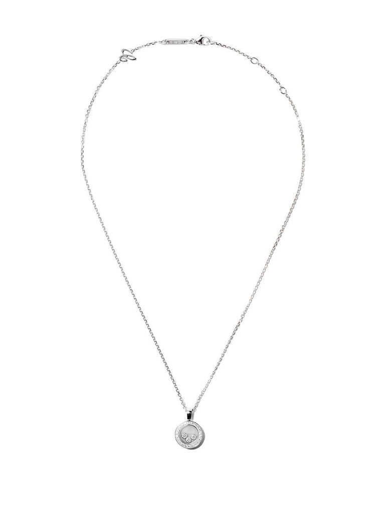 18kt white gold Happy Diamond Icons pendant necklace