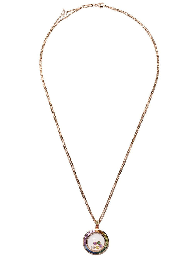 18kt rose gold Happy Diamonds Icons pendant necklace