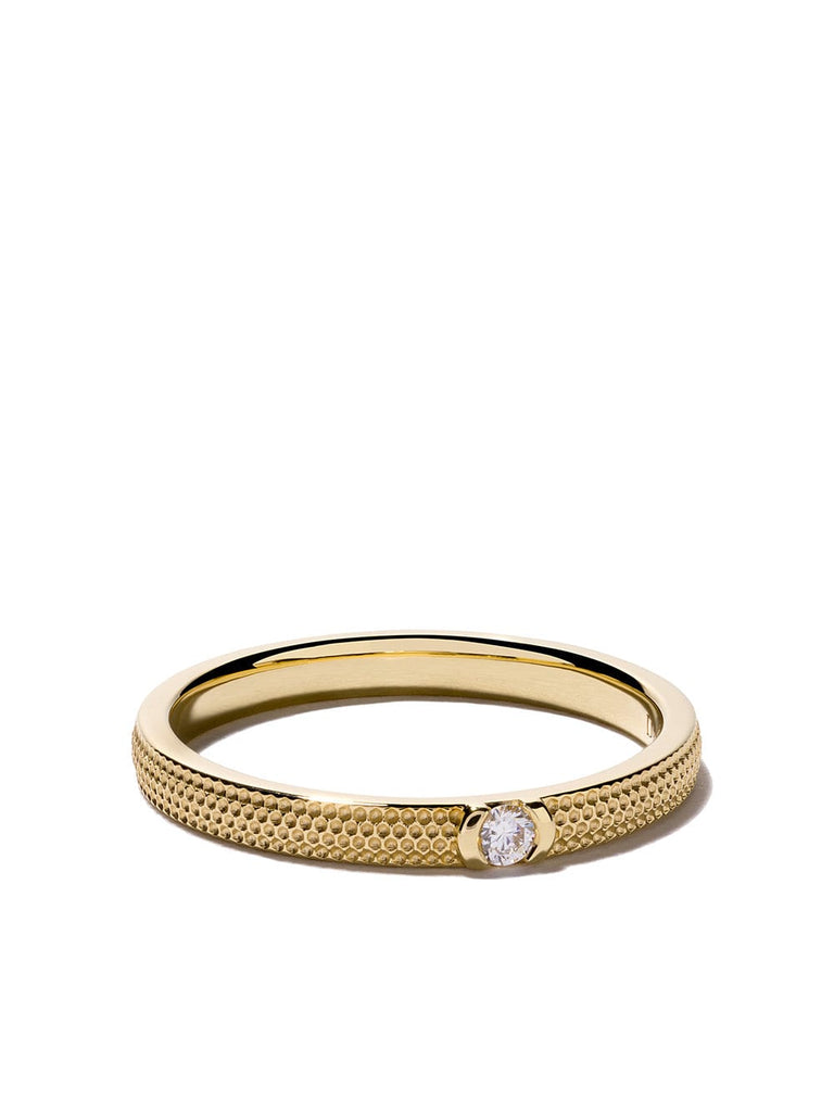 18kt yellow gold Azulea diamond band