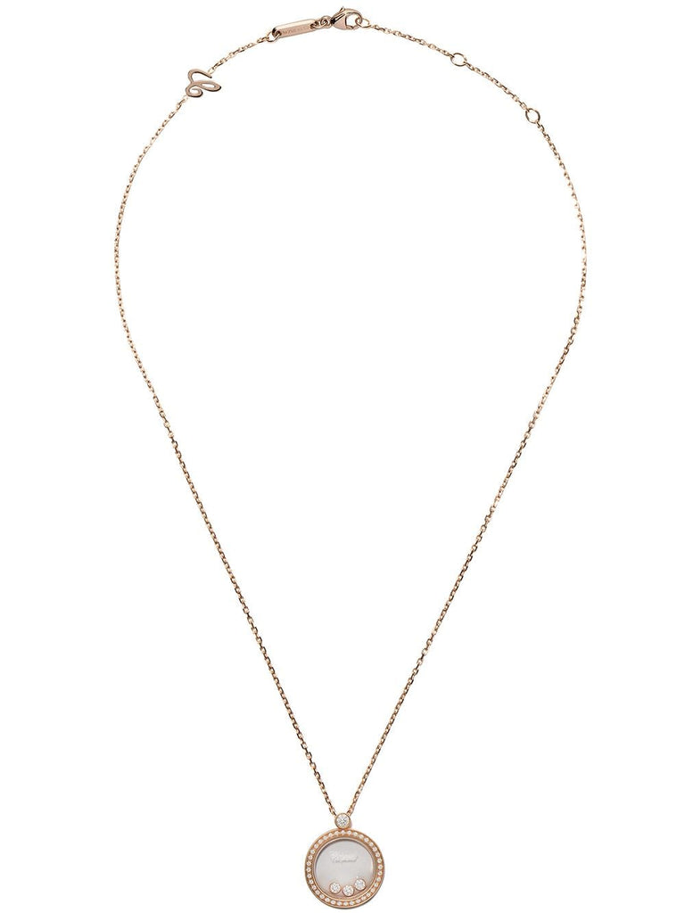 18kt rose gold Happy Diamonds Icons pendant necklace