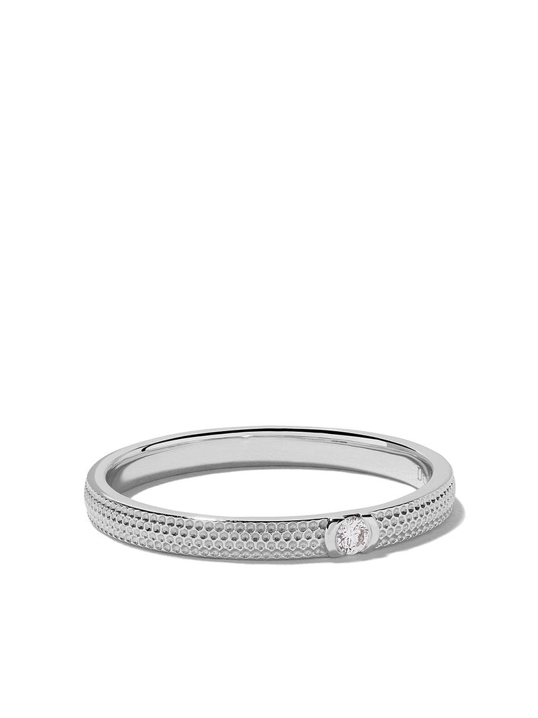 18kt white gold Azulea diamond band