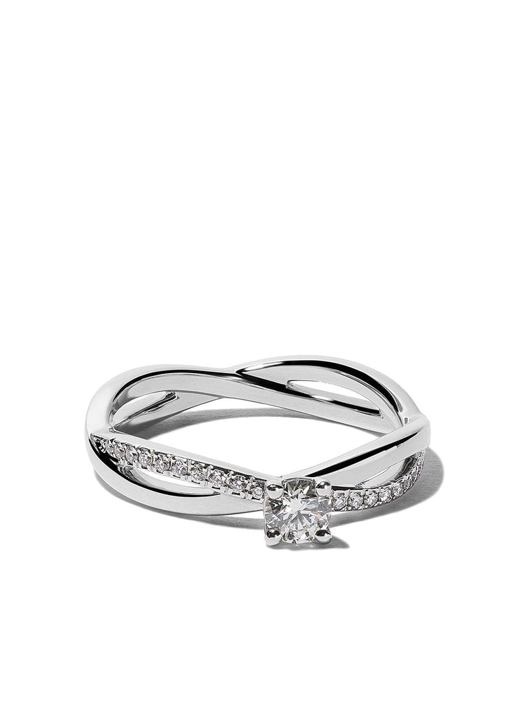 Platinum My First De Beers Infinity solitaire diamond ring