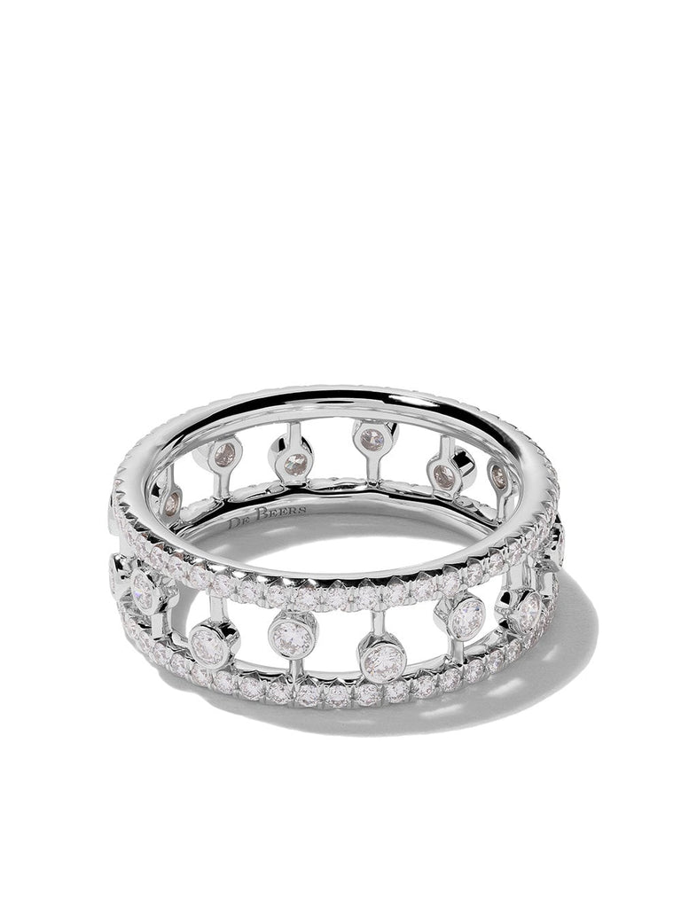 18kt white gold Dewdrop diamond band