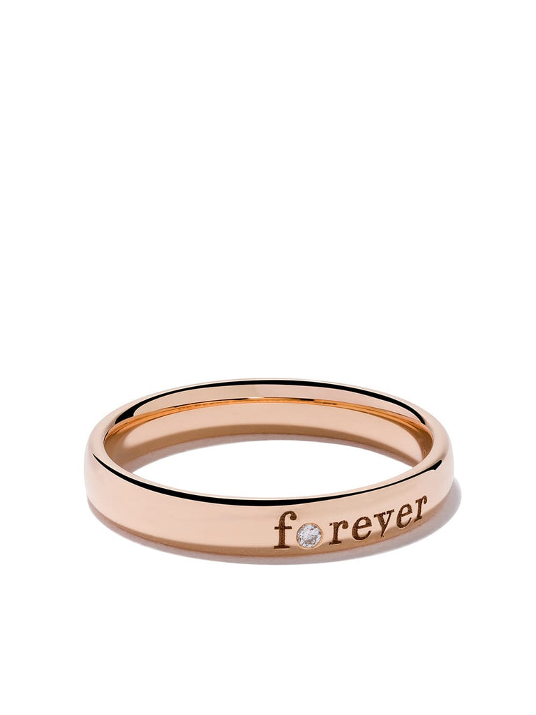 18kt rose gold Forever diamond band