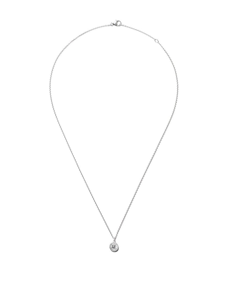 18kt white gold My First De Beers Aura diamond pendant necklace