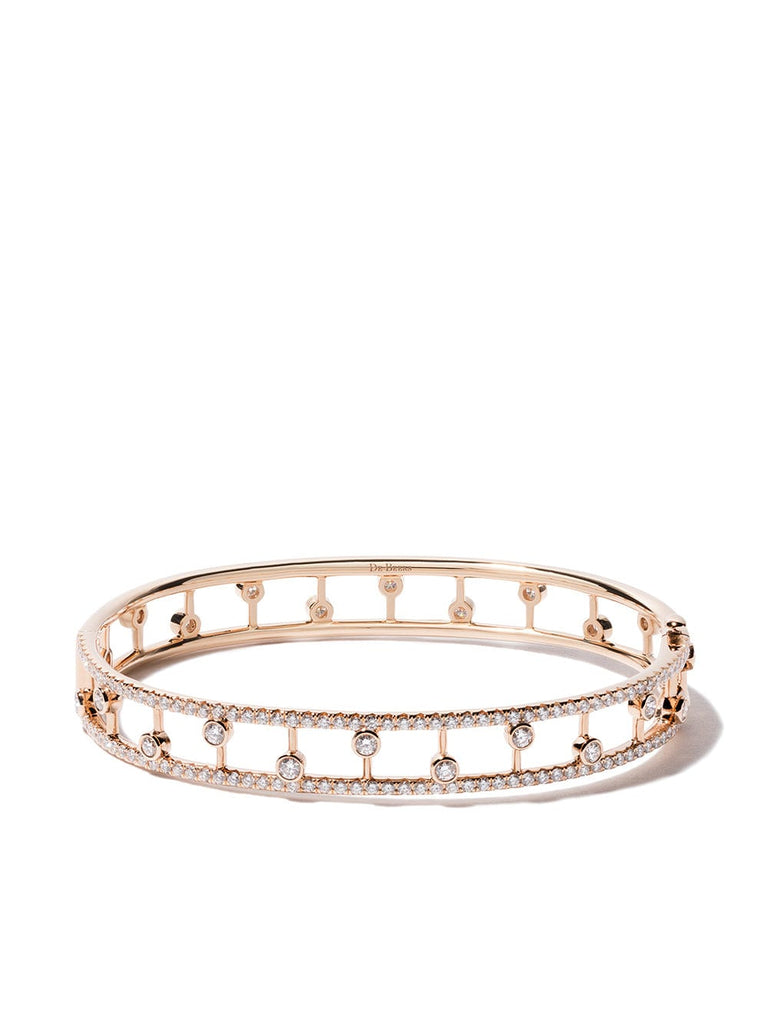 18kt rose gold Dewdrop diamond bangle