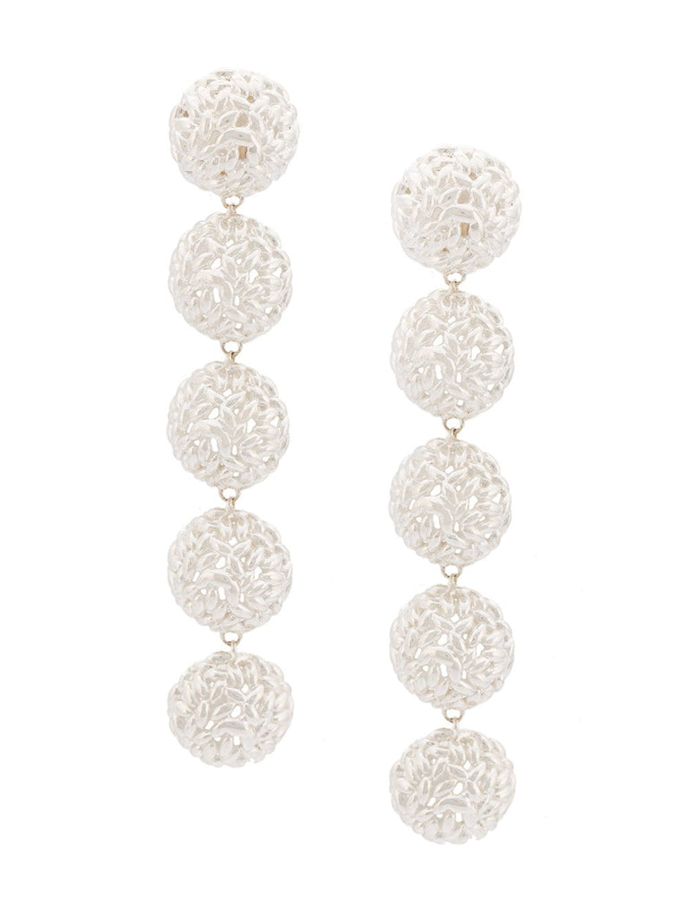 semisphere rice ball drop earrings