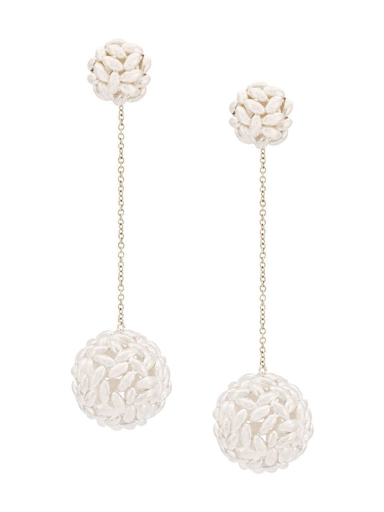 rice ball drop earrings
