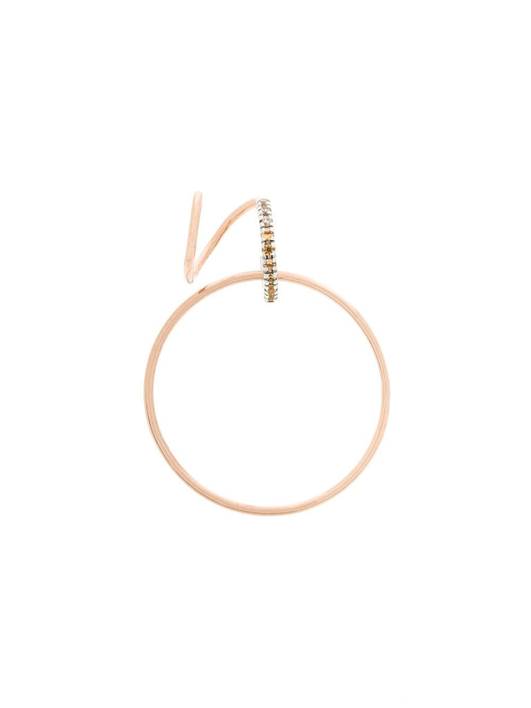 14kt rose gold Darcy Twirl  earring