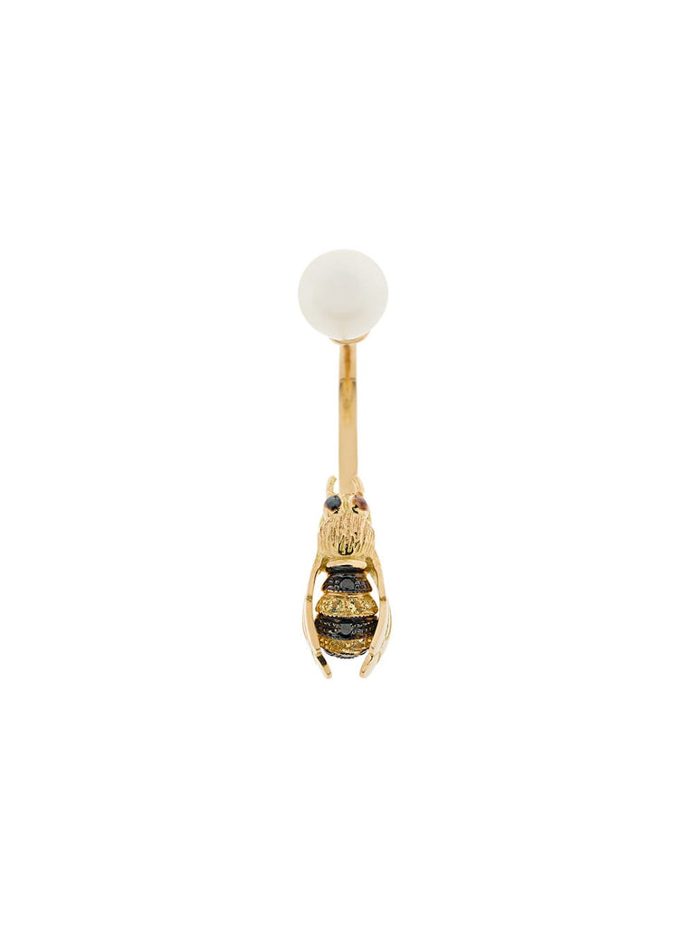 18kt yellow gold To bee or not to be Piercing earring