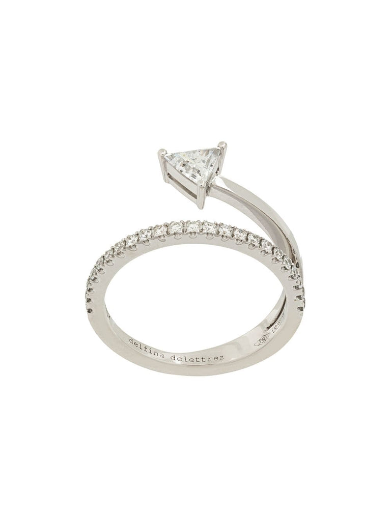 18kt white gold Marry Me ring