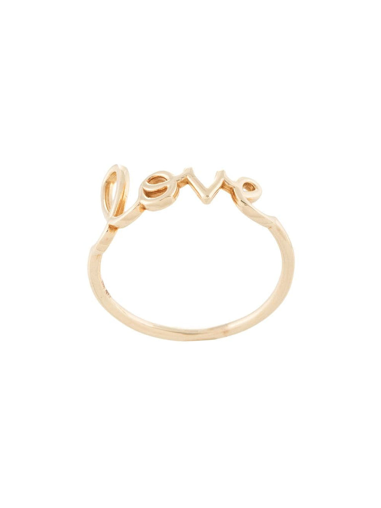 14kt yellow gold love ring