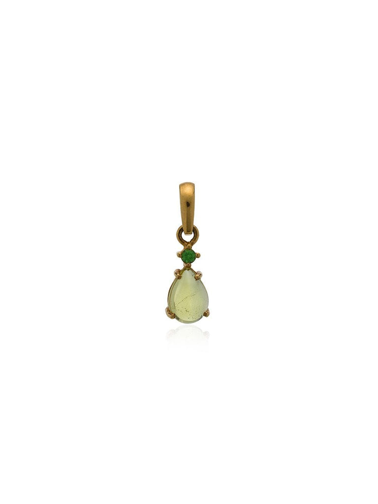 Tsavorite Gemstone Teardrop Pendant