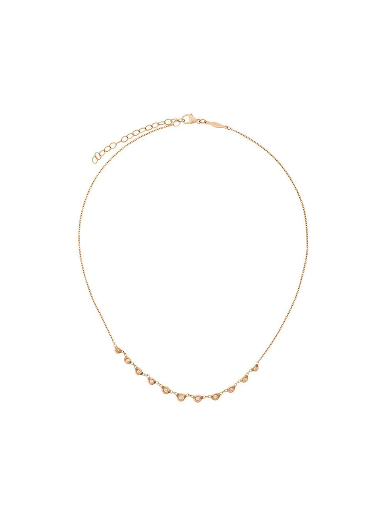 14kt rose gold diamond Emily necklace