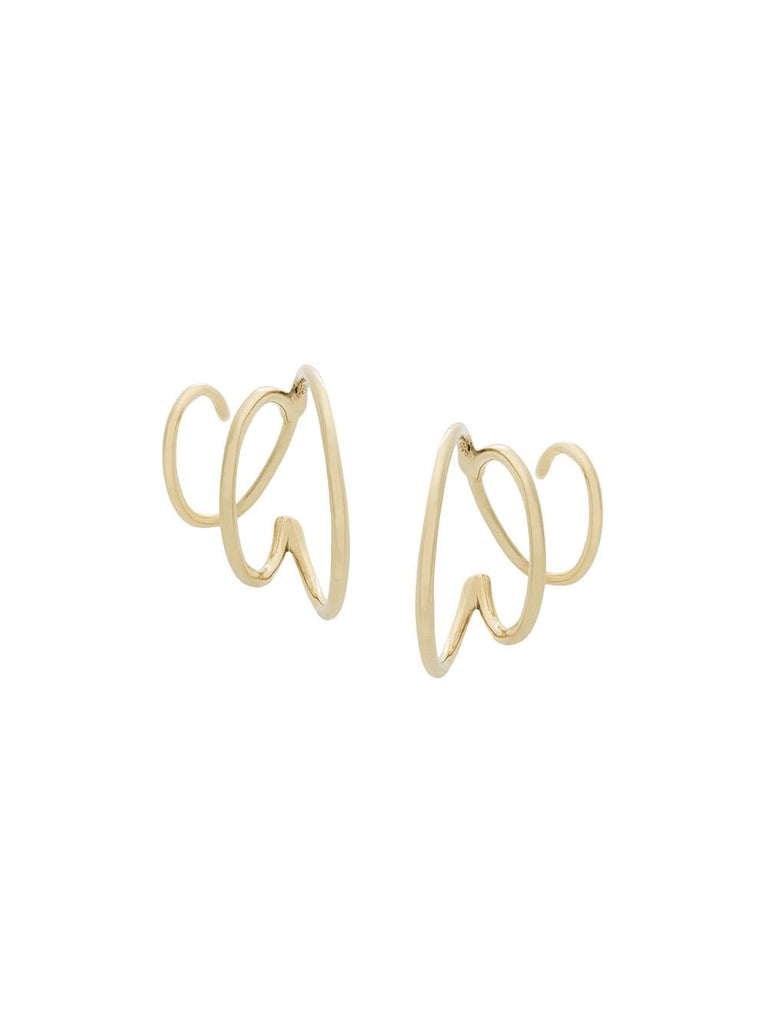 14kt yellow gold Mad Mouse twirl earrings