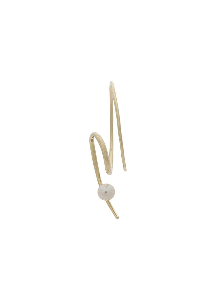 14kt yellow gold Sea Viper pearl earring