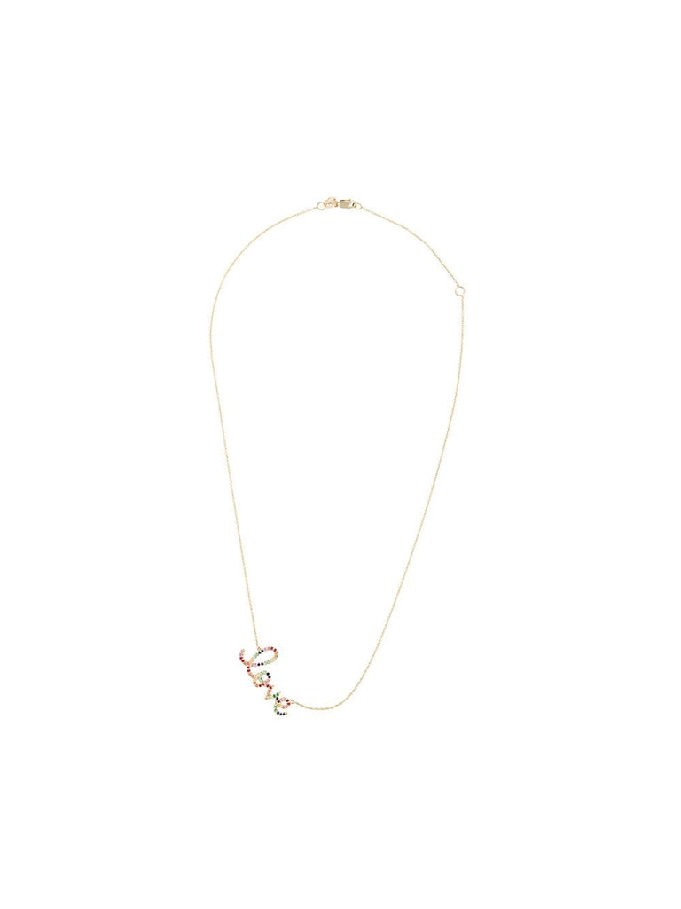 14kt yellow gold love necklace