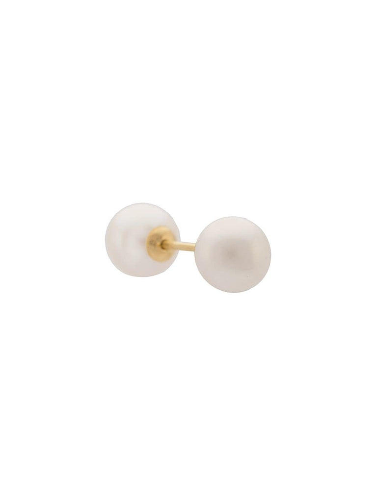 18kt gold pearl stud earring