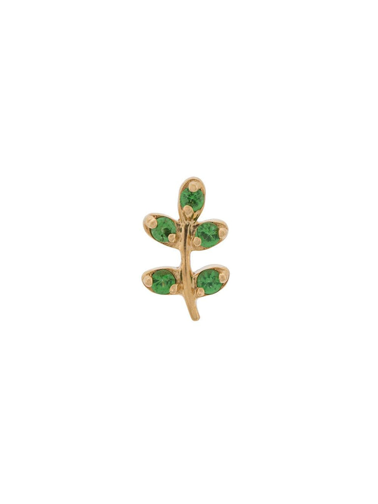 18kt gold Olive Branch Charm necklace