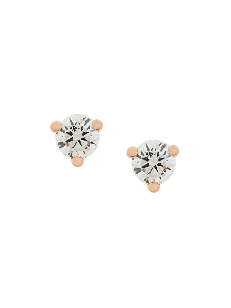 18kt gold Dots Solitaire diamond earrings