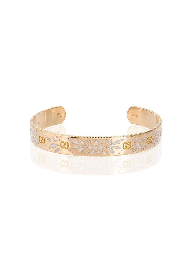 Large Icon bracelet in yellow gold