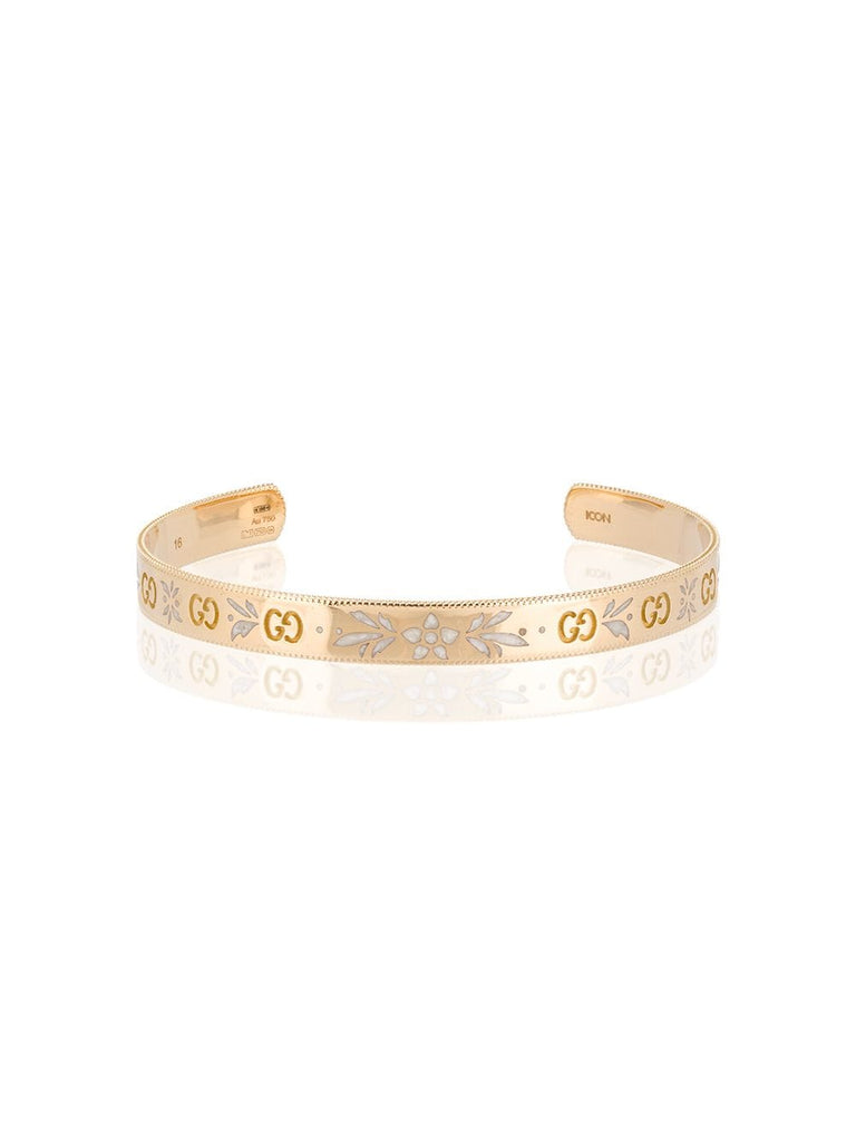 Icon bracelet in yellow gold