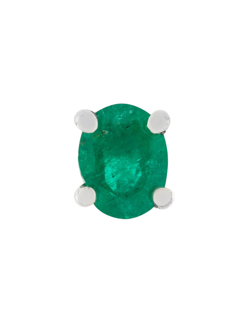 18kt gold and emerald stud earring