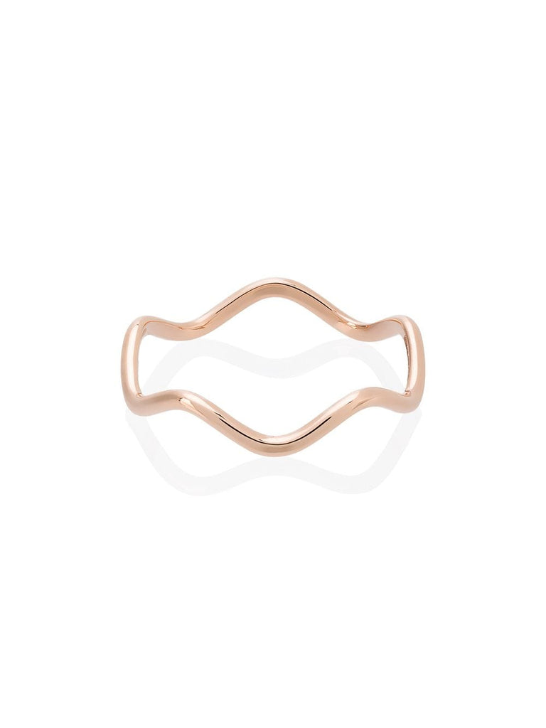 18K Rose Gold Wave Band