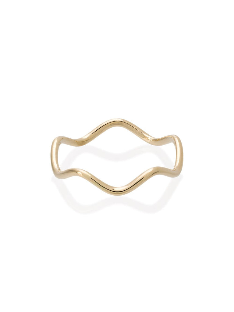 Yellow Gold wave ring