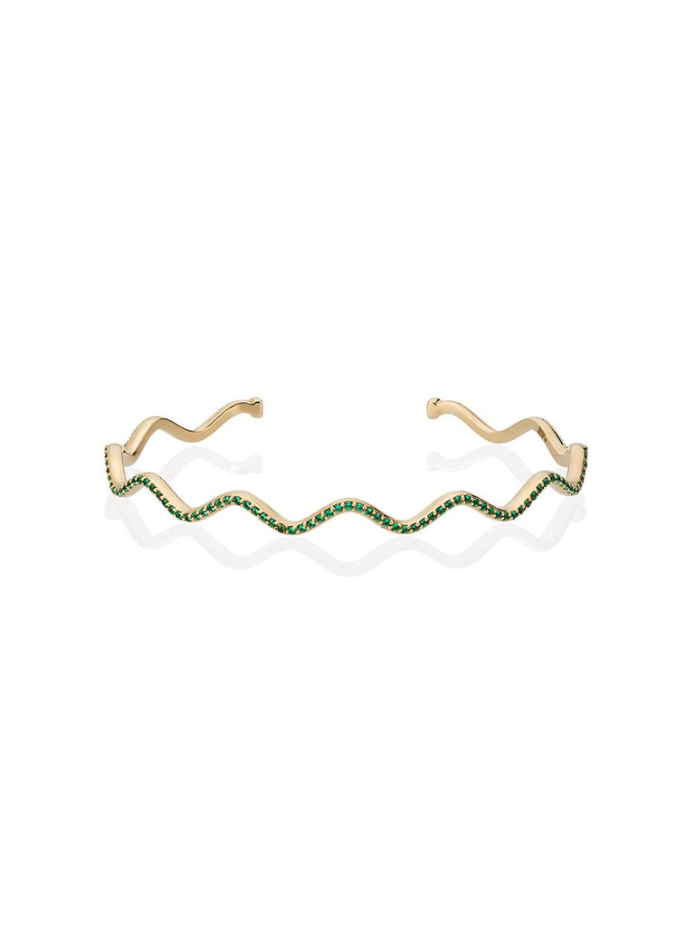 tsavorite wave bracelet