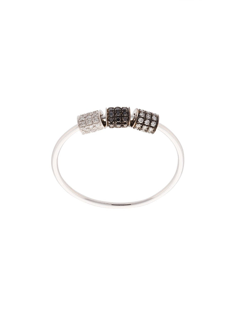 tonal diamond triple tube ring