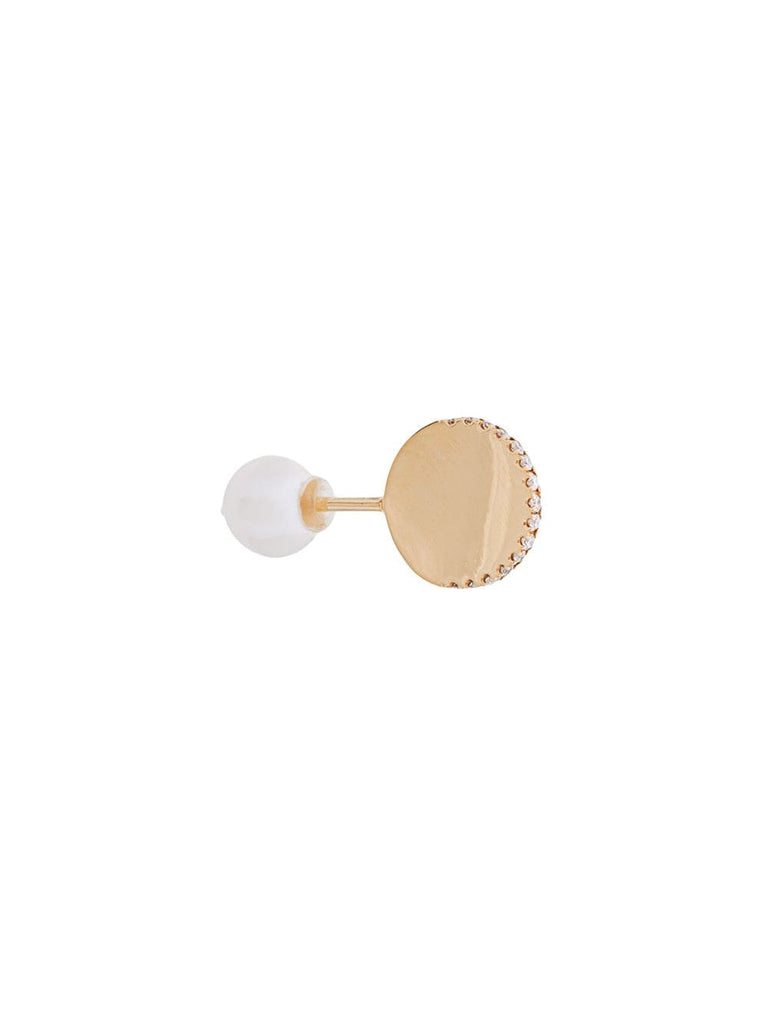 18kt gold ABC Stud Pearl earring