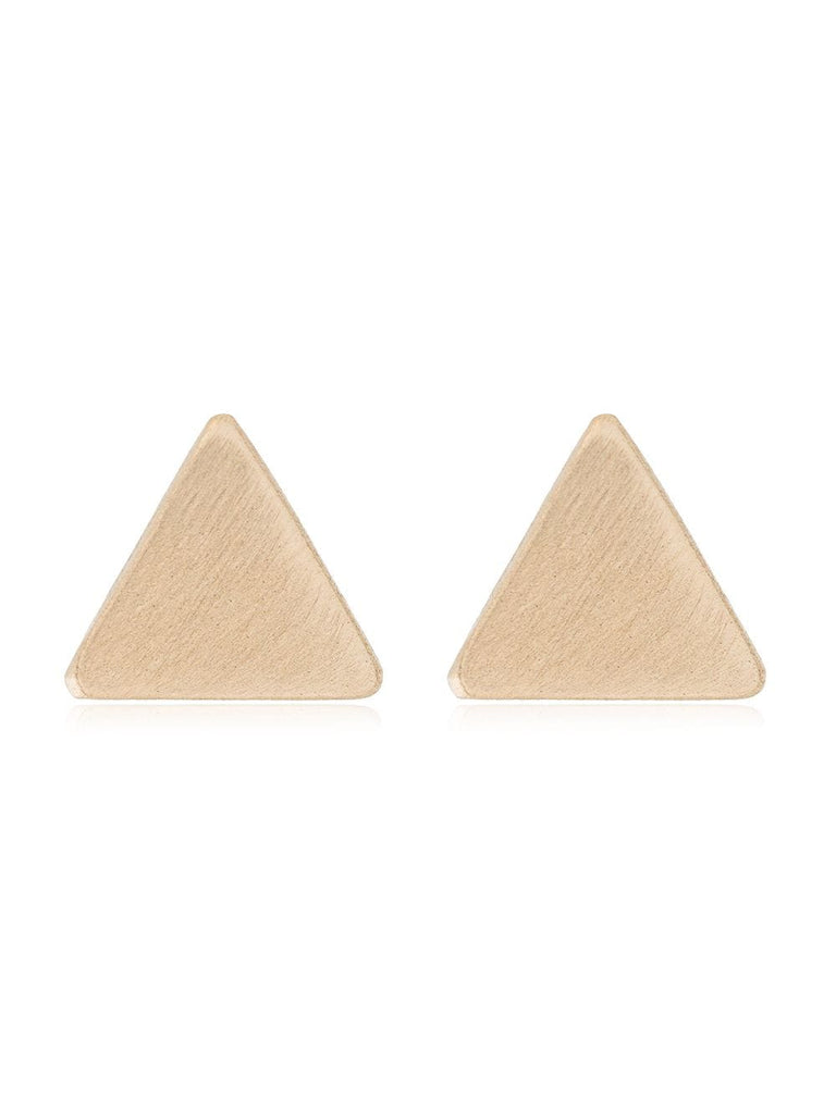 triangle stud earrings