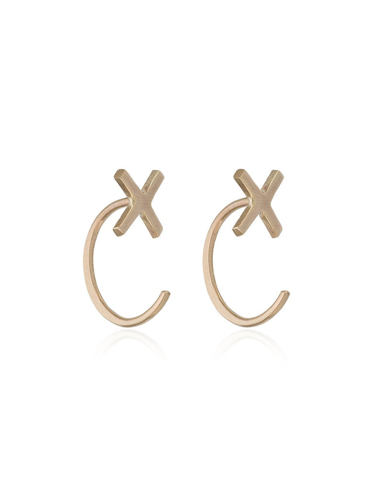 cross stud earrings