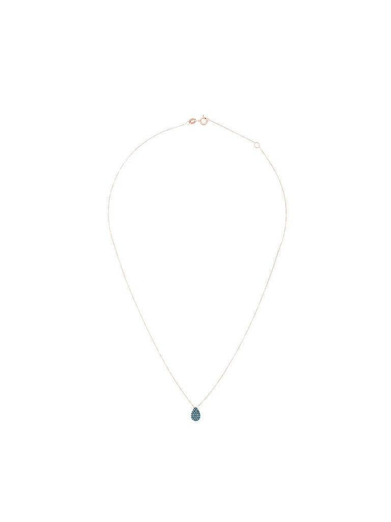 blue diamond teardrop necklace