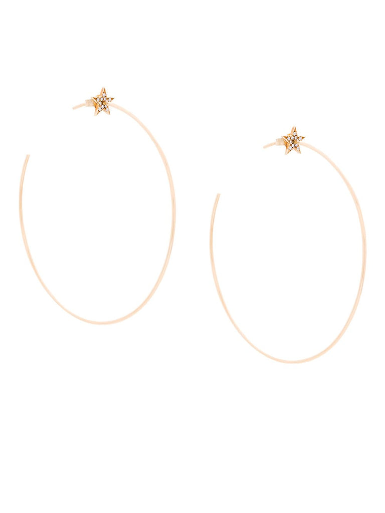 star hoop earrings